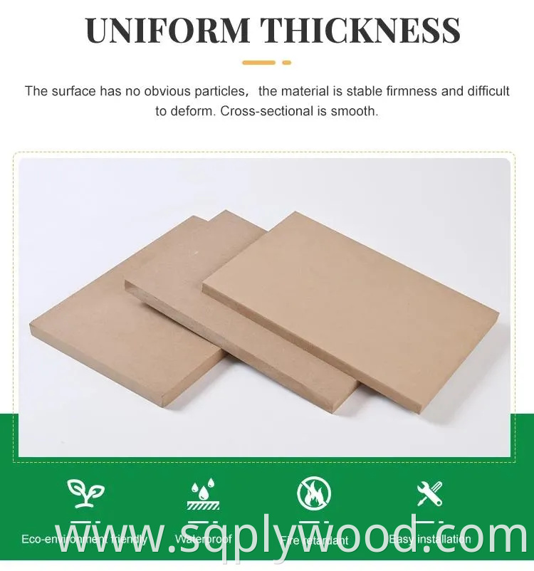 Plain/Laminated/Slot/UV/Veneer/Melamine MDF for Furniture